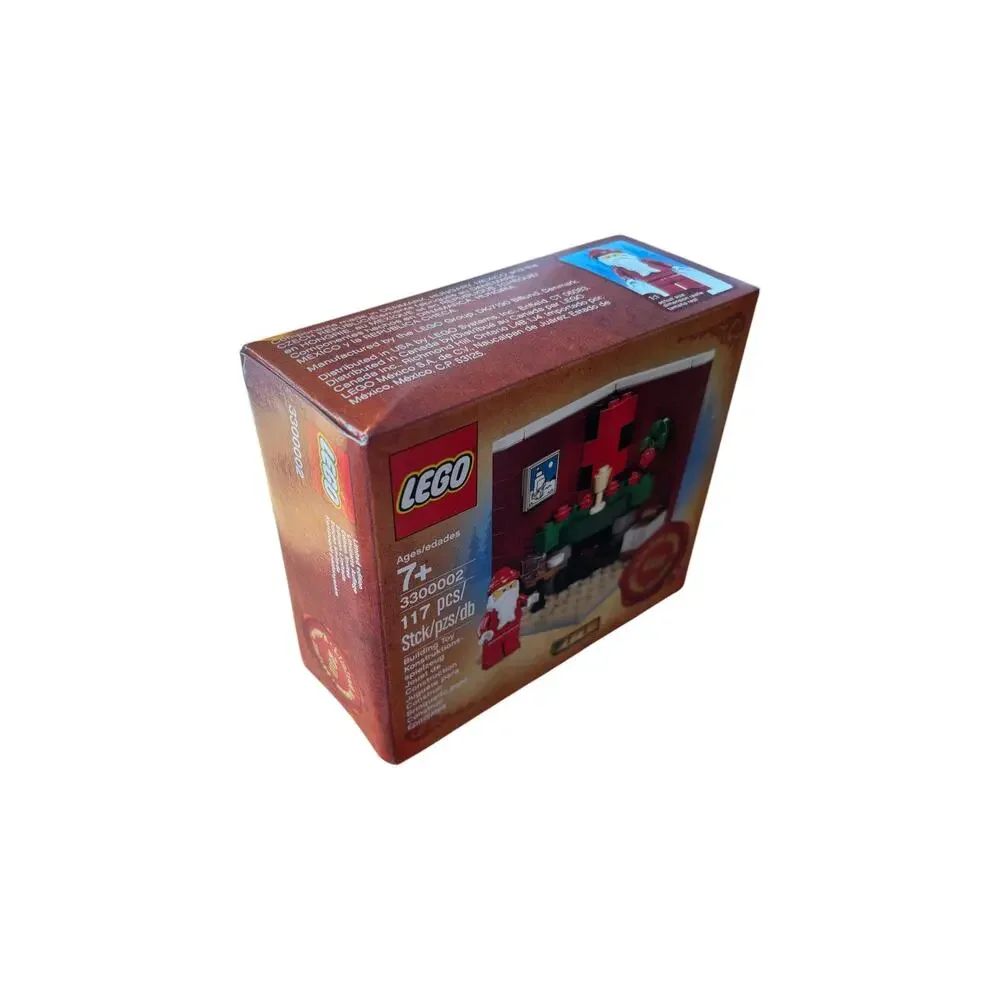 LEGO 300002 Christmas Holiday Set 2 of 2 Fire Place Scene - NIB SEALED - Retired